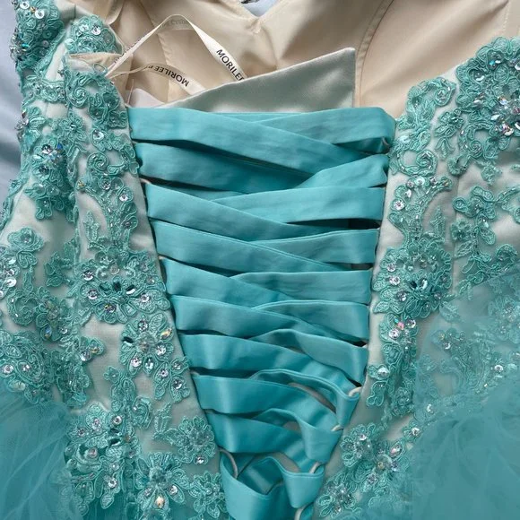 Morilee Vizcaya Quinceanera Corset Fairytale Dress Ball Gown 89174 *Note Cond - Picture 8 of 15